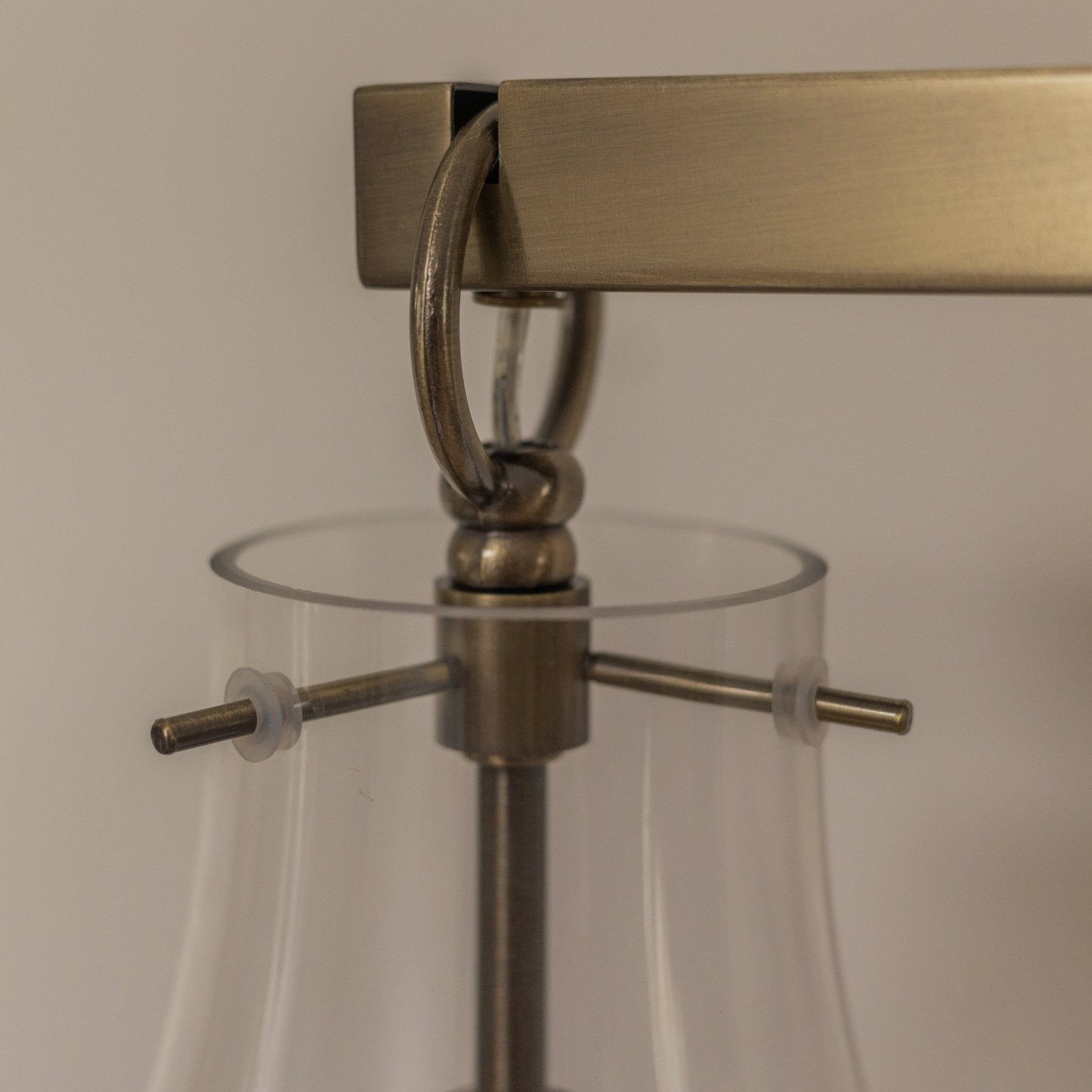 Gold Hanging Bulb Floor Lamp